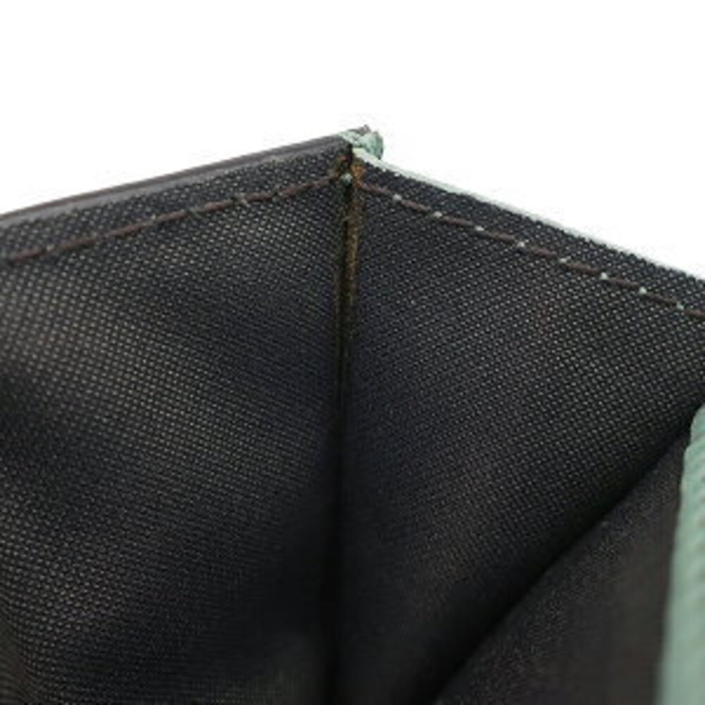 Fendi Baguette Trifold Wallet Green Leather - Picture 13 of 14